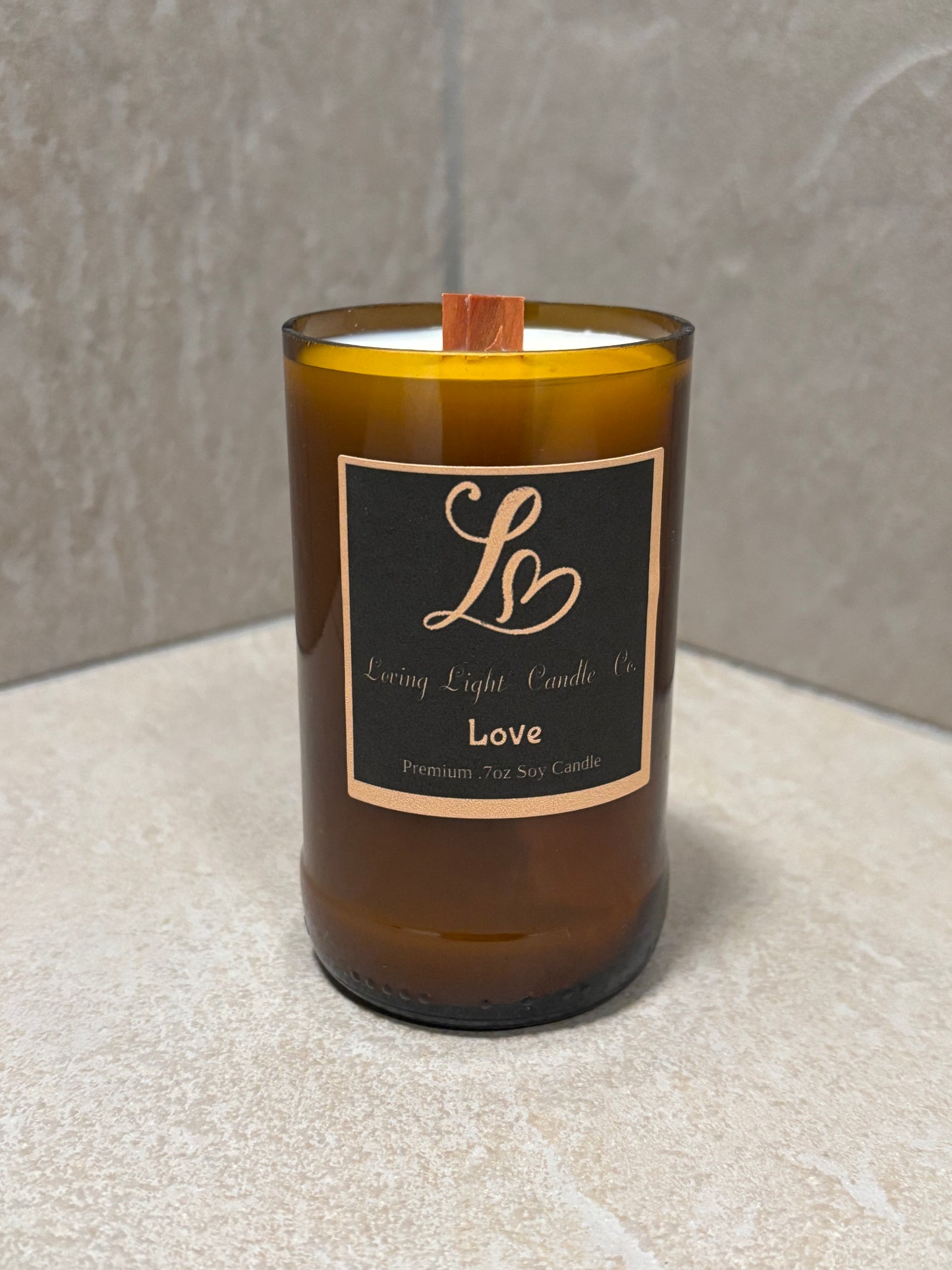 7 OZ Hand Crafted Beer Bottle Candle